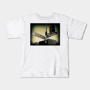 Los Robles Avenue &amp; Mission Street, San Marino, CA by Mistah Wilson Kids T-Shirt